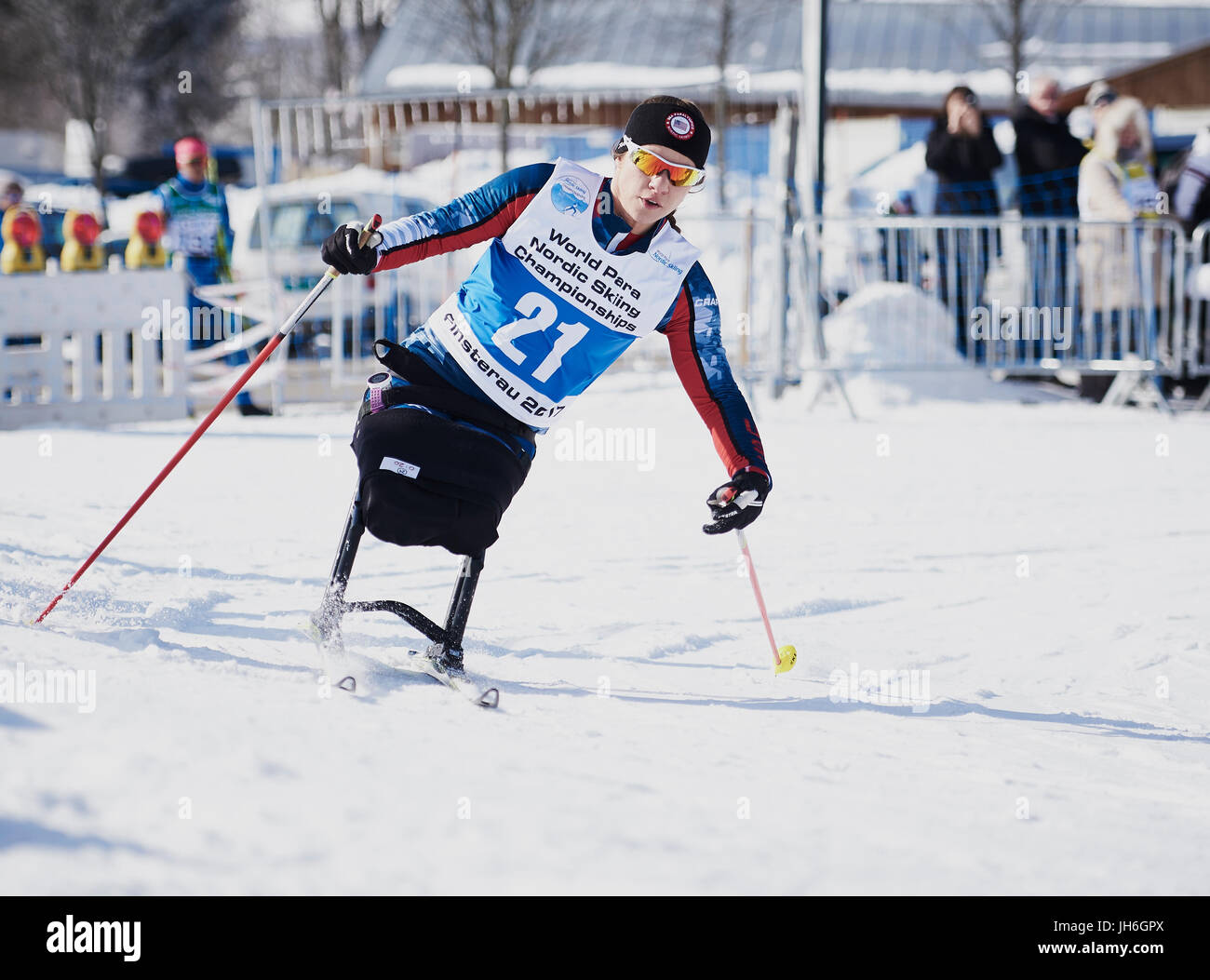 Oksana Masters USA LW12 Cross country race at the IPTC Para Nordic