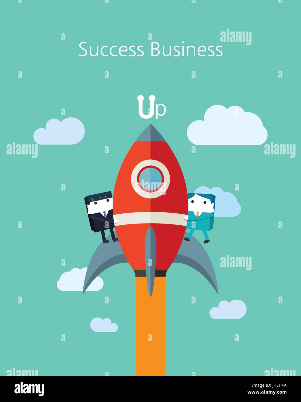 Flat Business character Series.business success concept Stock Vector ...