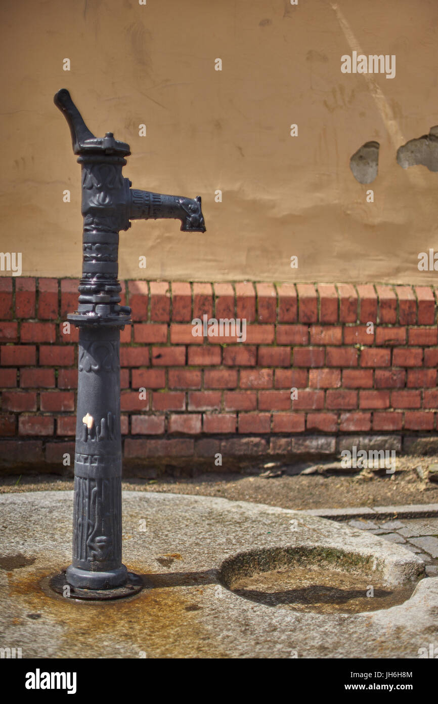 Street water pump Stock Photo Alamy