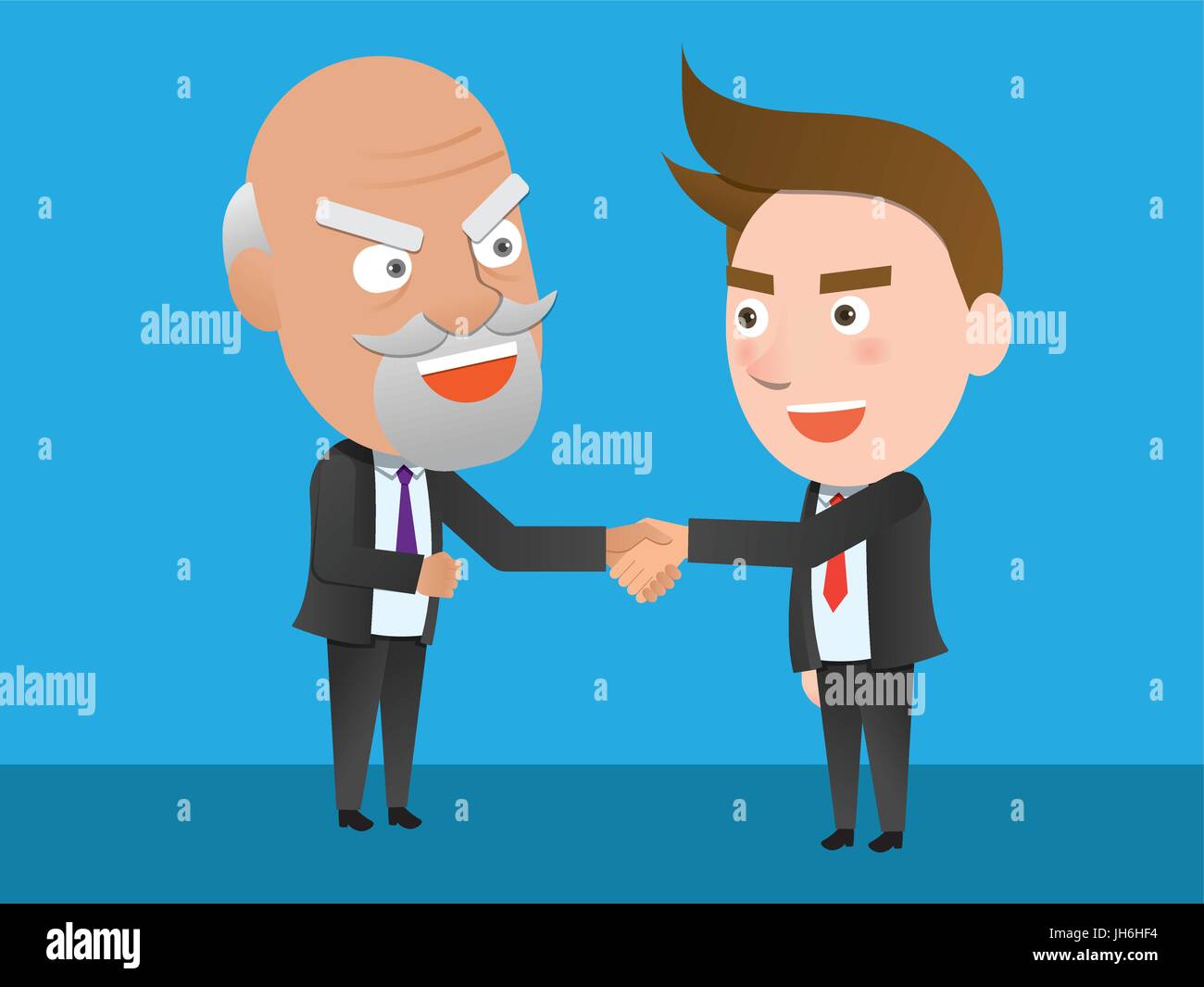 Partnership Rights Comic Negotiation business comic hi-res stock photography and images - Alamy
