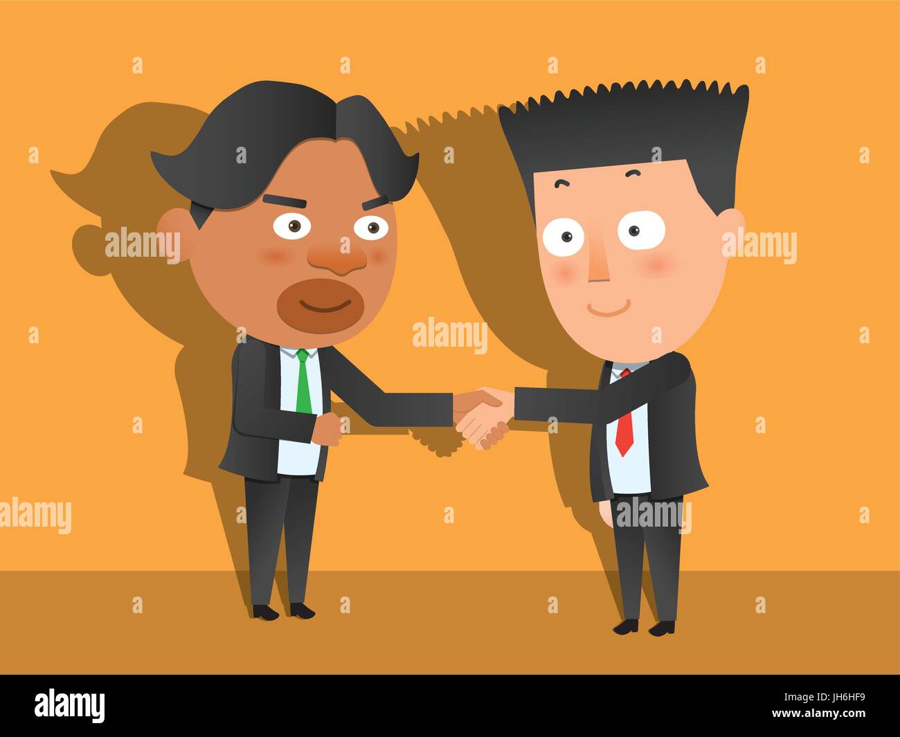 Partnership Rights Comic Negotiation business comic hi-res stock photography and images - Alamy