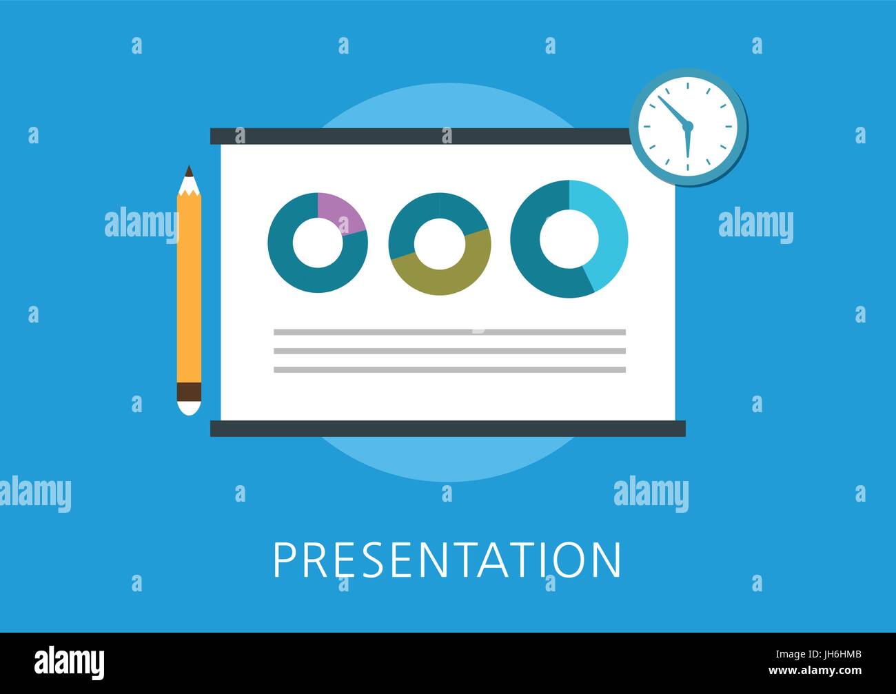 Mobile data analysis presentation Stock Vector Images - Alamy
