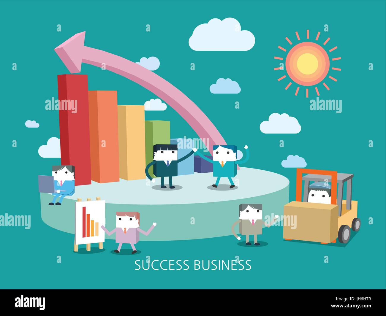 flat character business concept illust Stock Vector Image & Art - Alamy