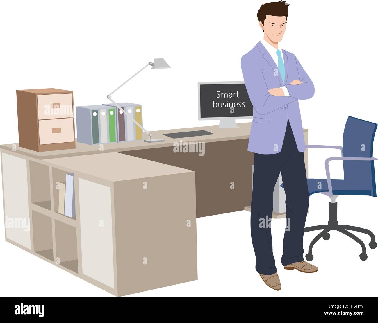 Smart work place Stock Vector Images - Alamy