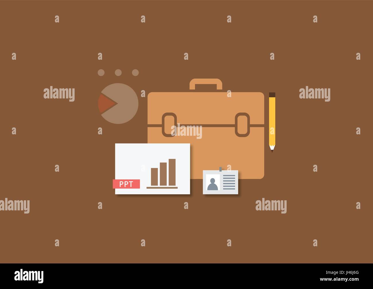 Set of flat illustration design business concept Stock Vector Image ...