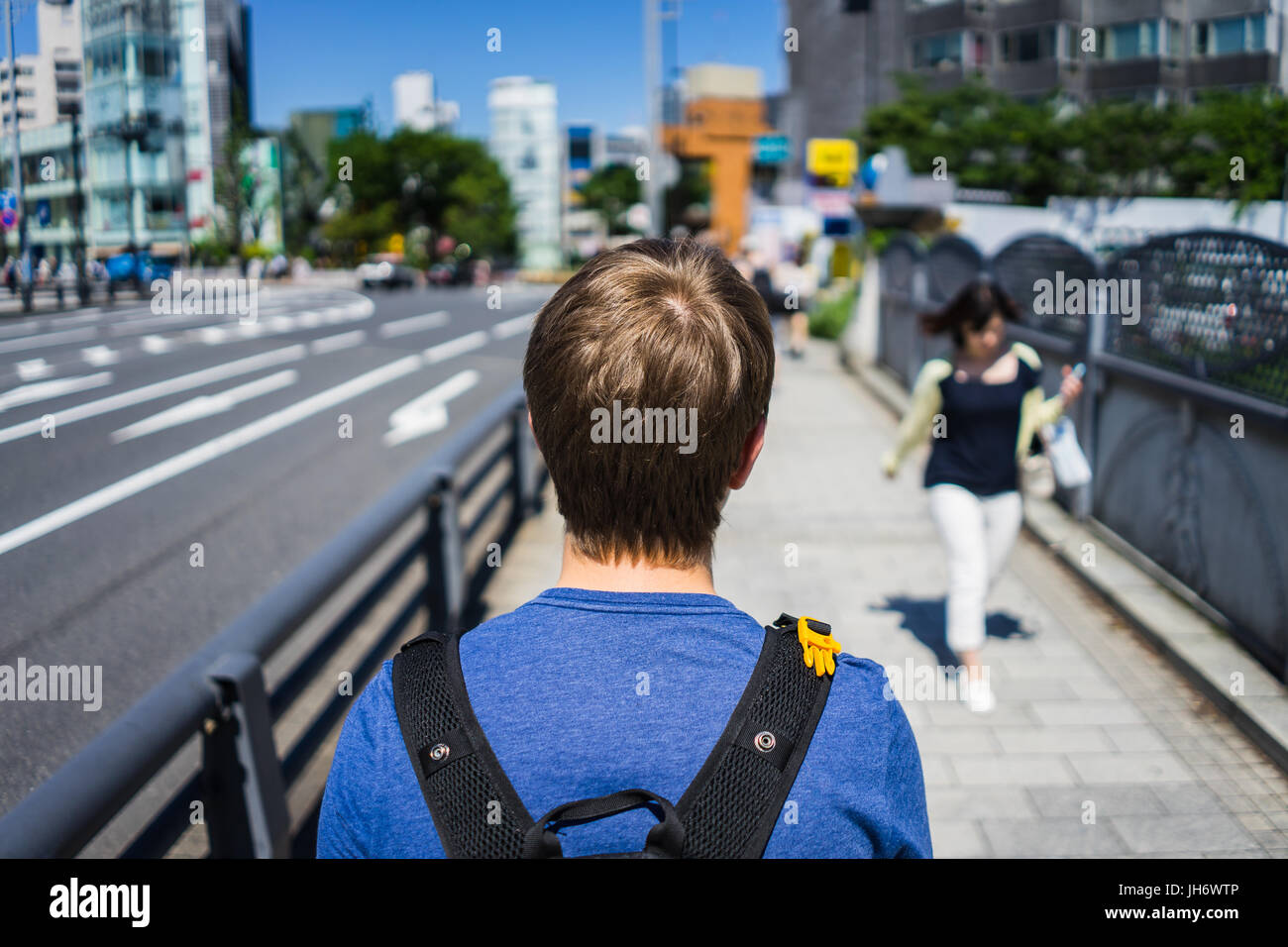 exploring the streets of tokyo Stock Photo