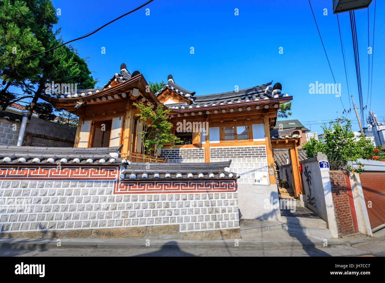 Korean traditional house, Bukchon Hanok Village on Jun 19, 2017 in ...