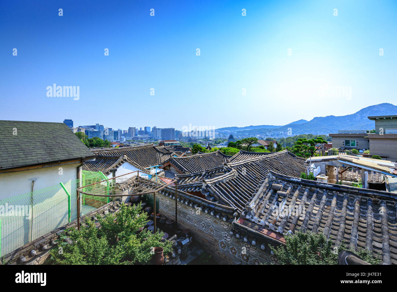 Korean traditional house, Bukchon Hanok Village on Jun 19, 2017 in ...