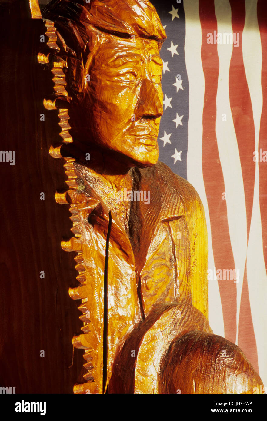 Chainsaw carving, Sedro Wooley, Washington Stock Photo Alamy