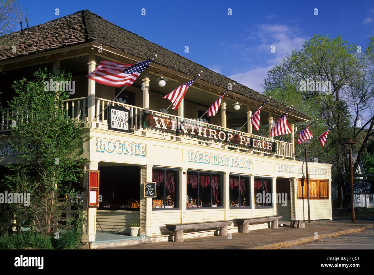 Winthrop Palace, Winthrop, Washington Stock Photo Alamy