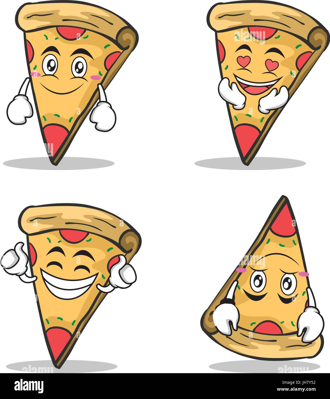 Slice Pizza Cartoon High Resolution Stock Photography And Images Alamy