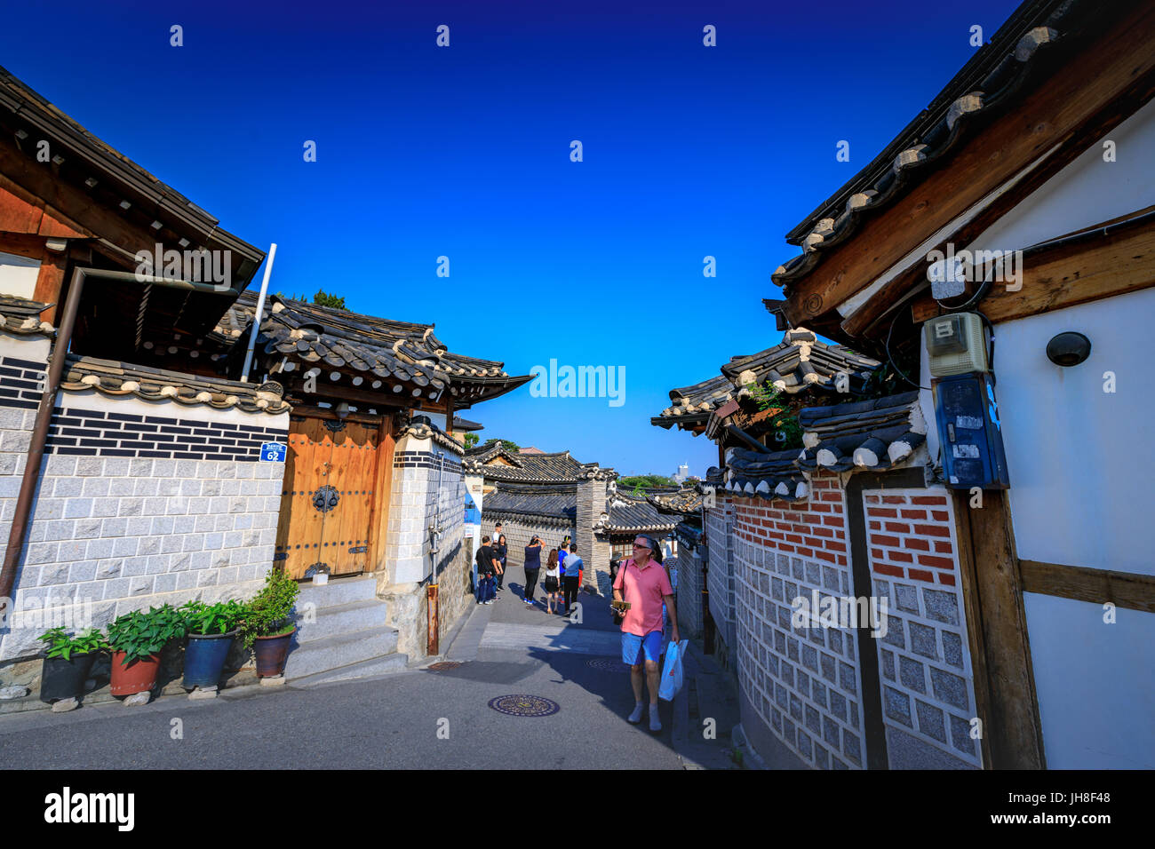 Korean traditional house, Bukchon Hanok Village on Jun 19, 2017 in ...
