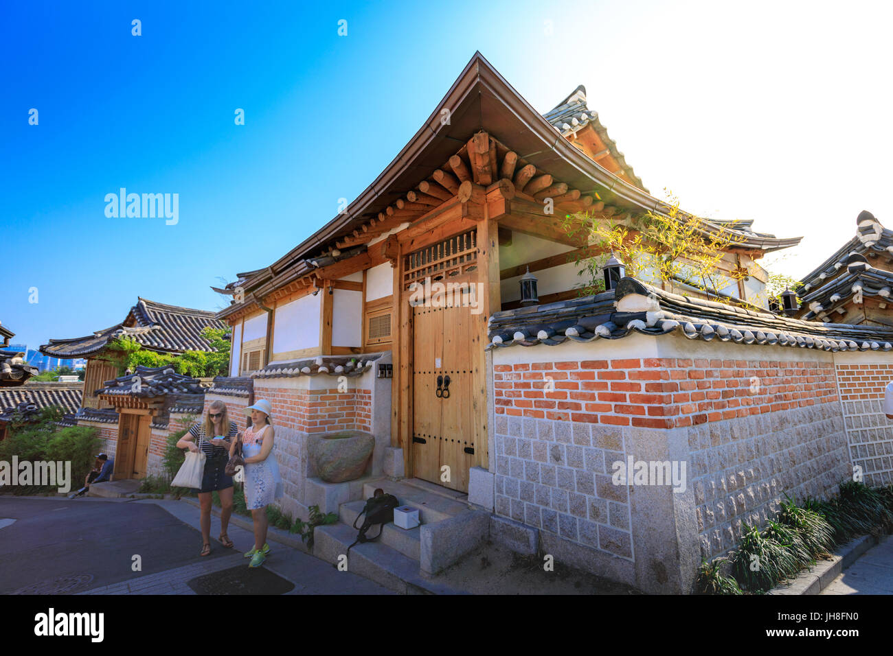 Korean traditional house, Bukchon Hanok Village on Jun 19, 2017 in ...