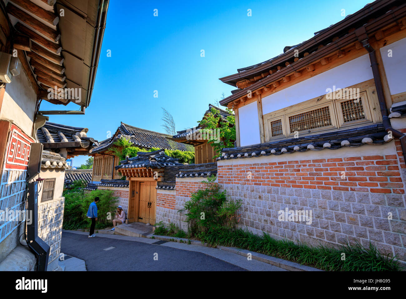 Korean traditional house, Bukchon Hanok Village on Jun 19, 2017 in ...