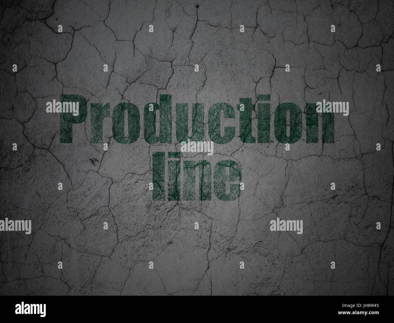 Manufacuring concept: Production Line on grunge wall background Stock ...