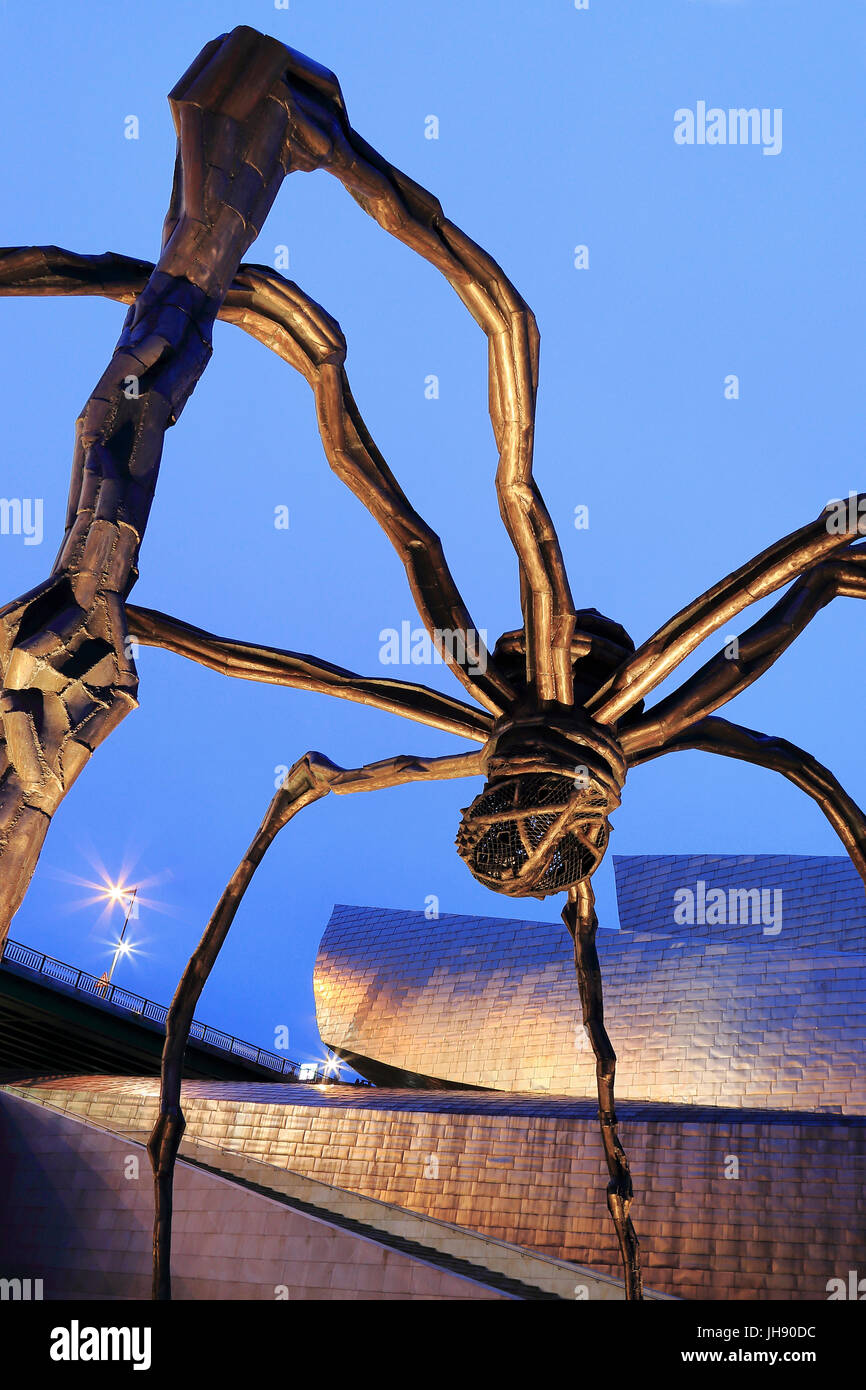 Maman sculpture by Louise Bourgeois, Bilbao, Spain Stock Photo