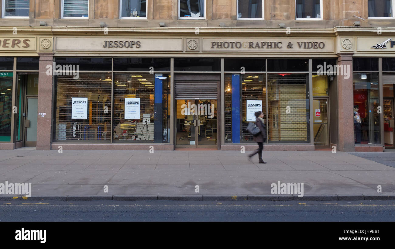 Jessops Sauchiehall st high street store after administration being after its