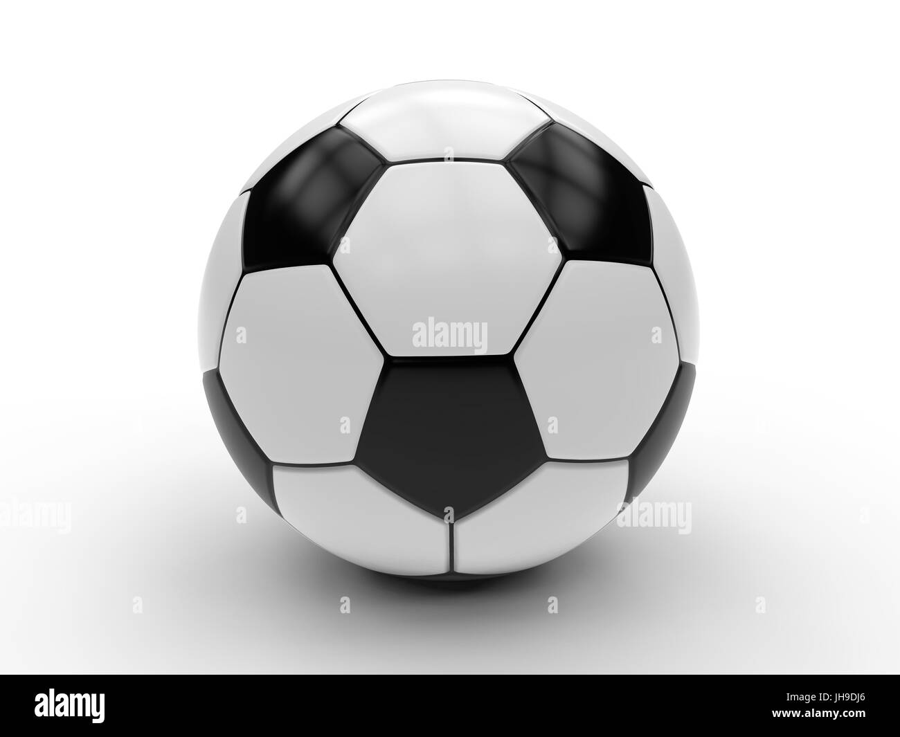3d rendering black and white soccer ball Stock Photo - Alamy
