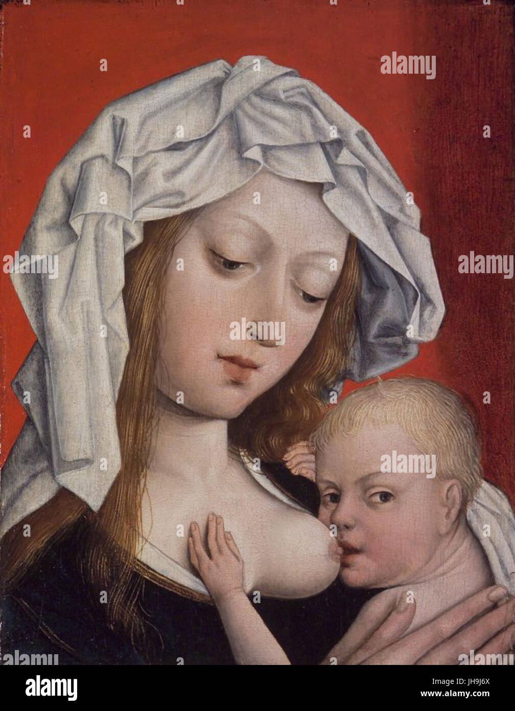 Brooklyn Museum - Madonna Nursing the Christ Child - Master of Magdalen Legend Stock Photo