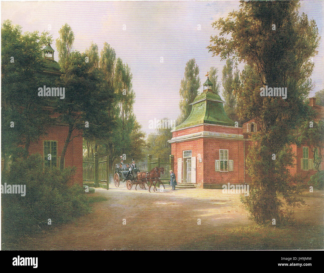 Eingang zum neuen Garten in PotsdamDE186 Stock Photo Alamy