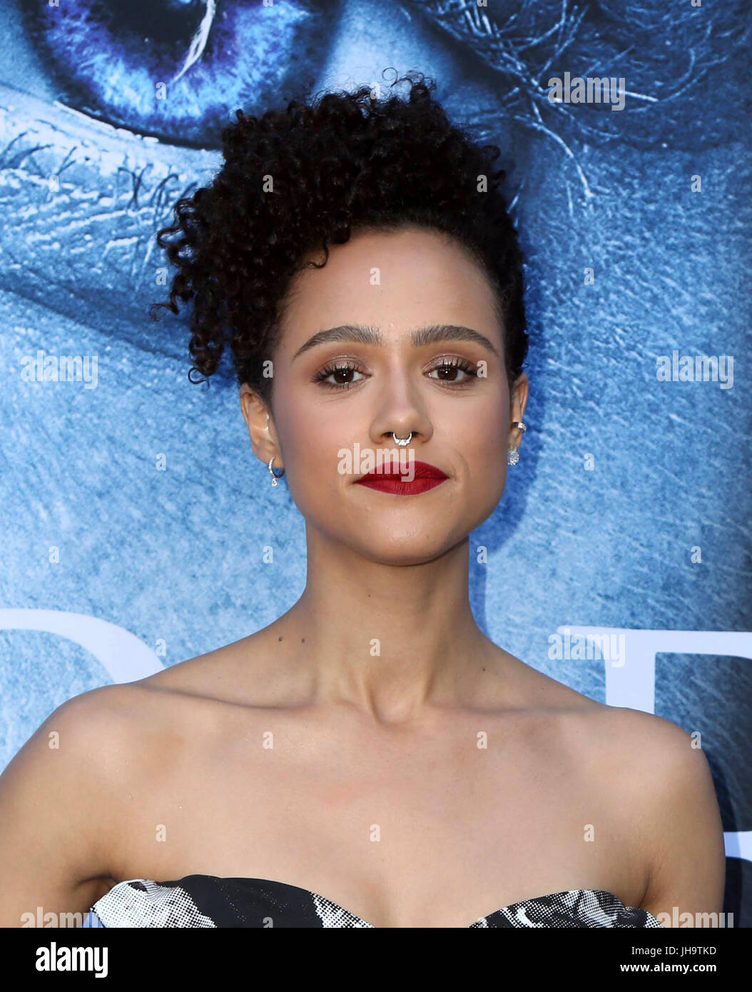 Los Angeles, USA. 12th Jul, 2017. Nathalie Emmanuel, at premiere ofHBO's 'Game Of Thrones' Season 7 at The Walt Disney Concert Hall, California on July 12, 2017. Credit: MediaPunch Inc/Alamy Live News Stock Photo