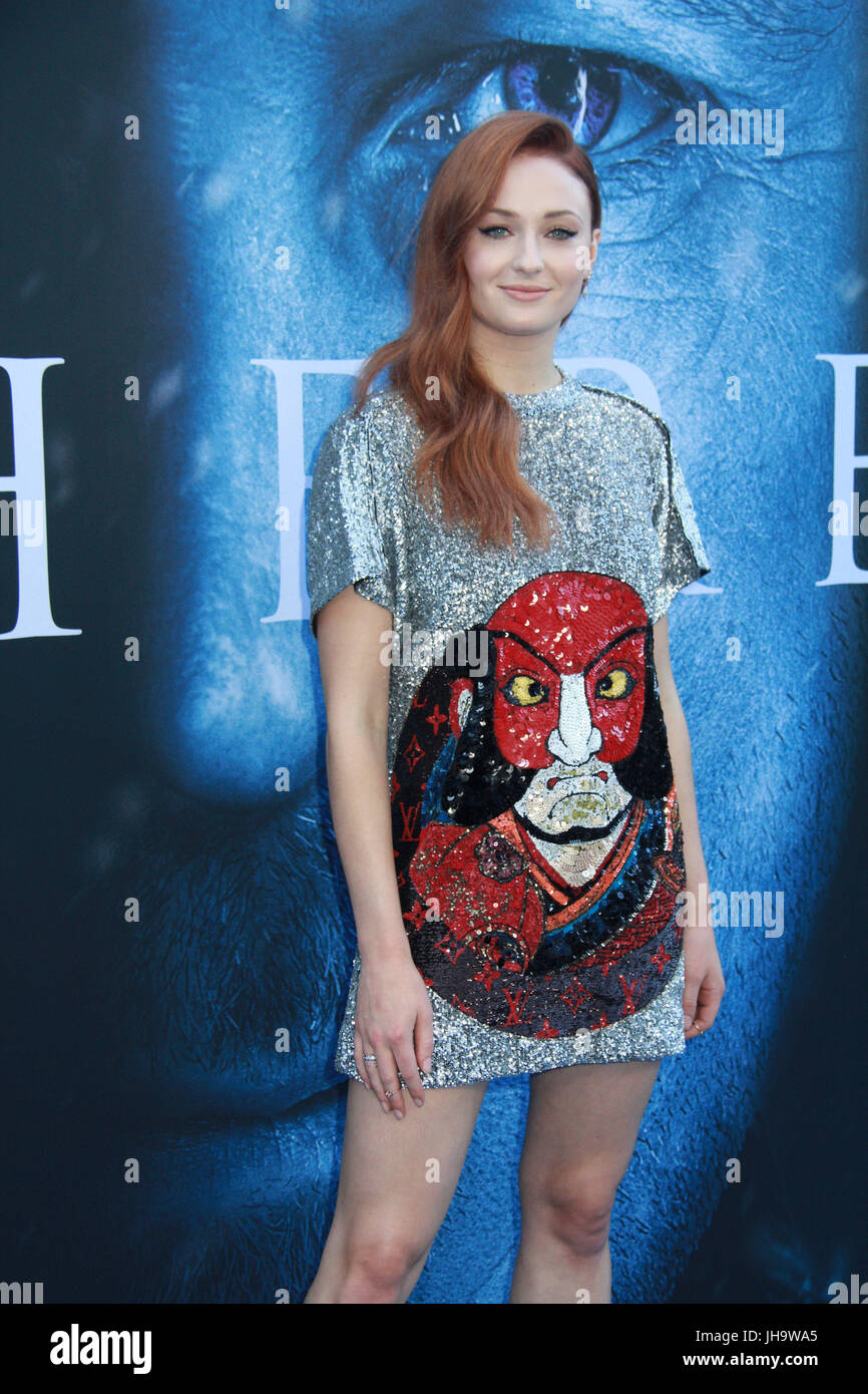 Sophie Turner  07/12/2017 'Game of Thrones' Season 7 Premiere held at The Music CenterAfs Walt Disney Concert Hall in Los Angeles, CA   Photo: Cronos/Hollywood News Credit: Cronos/Alamy Live News Stock Photo
