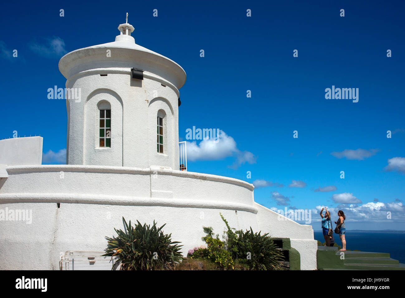 Small Church at cerro San Antonio top, in Piriapolis, Maldonado, Uruguay, south america Stock Photo