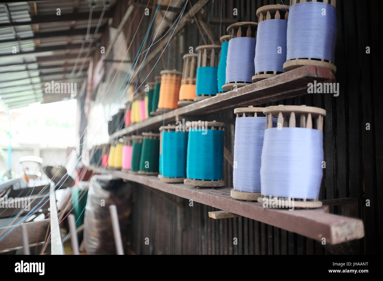 Wood slat shelf hi-res stock photography and images - Alamy