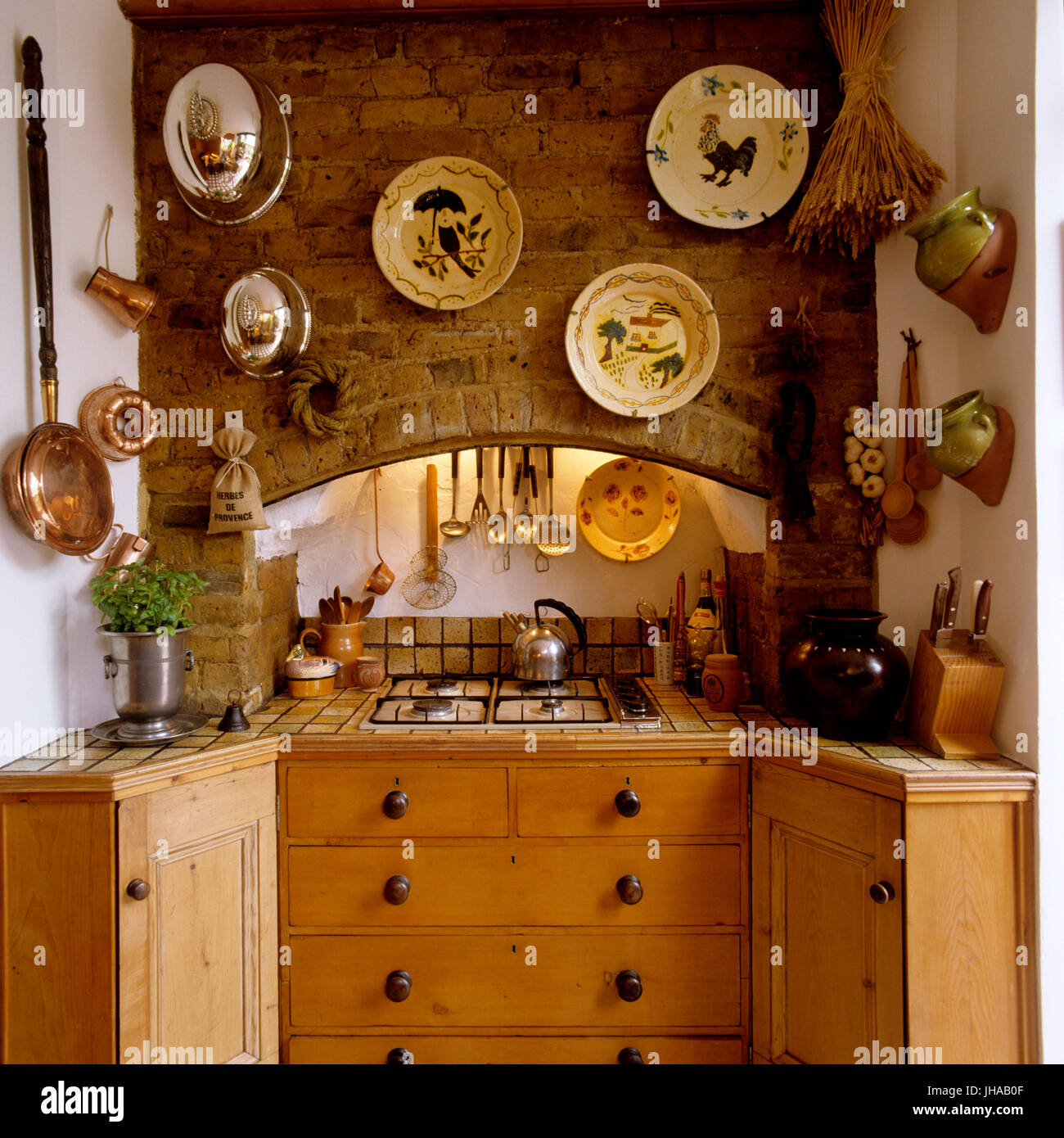 Rustic kitchen Stock Photo