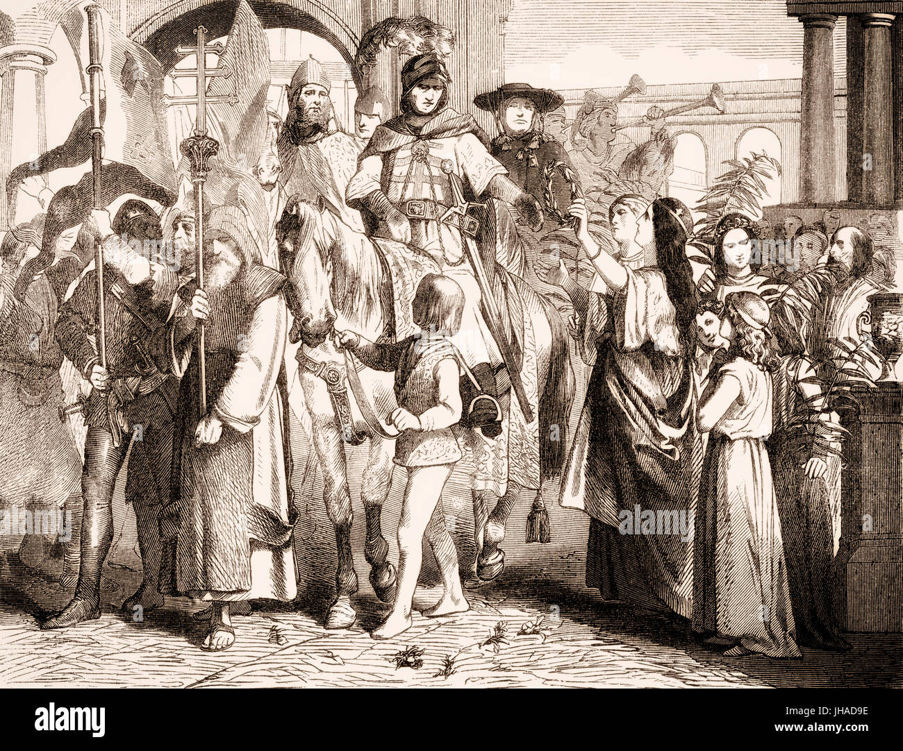 Pope John X at Rome, Pope from March 914 to his death in 928 Stock