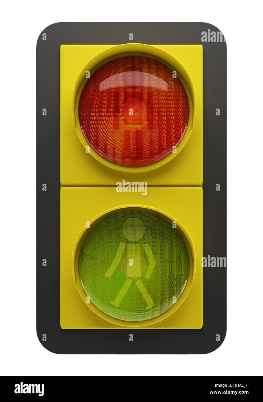 traffic light isolated on white background Stock Photo - Alamy
