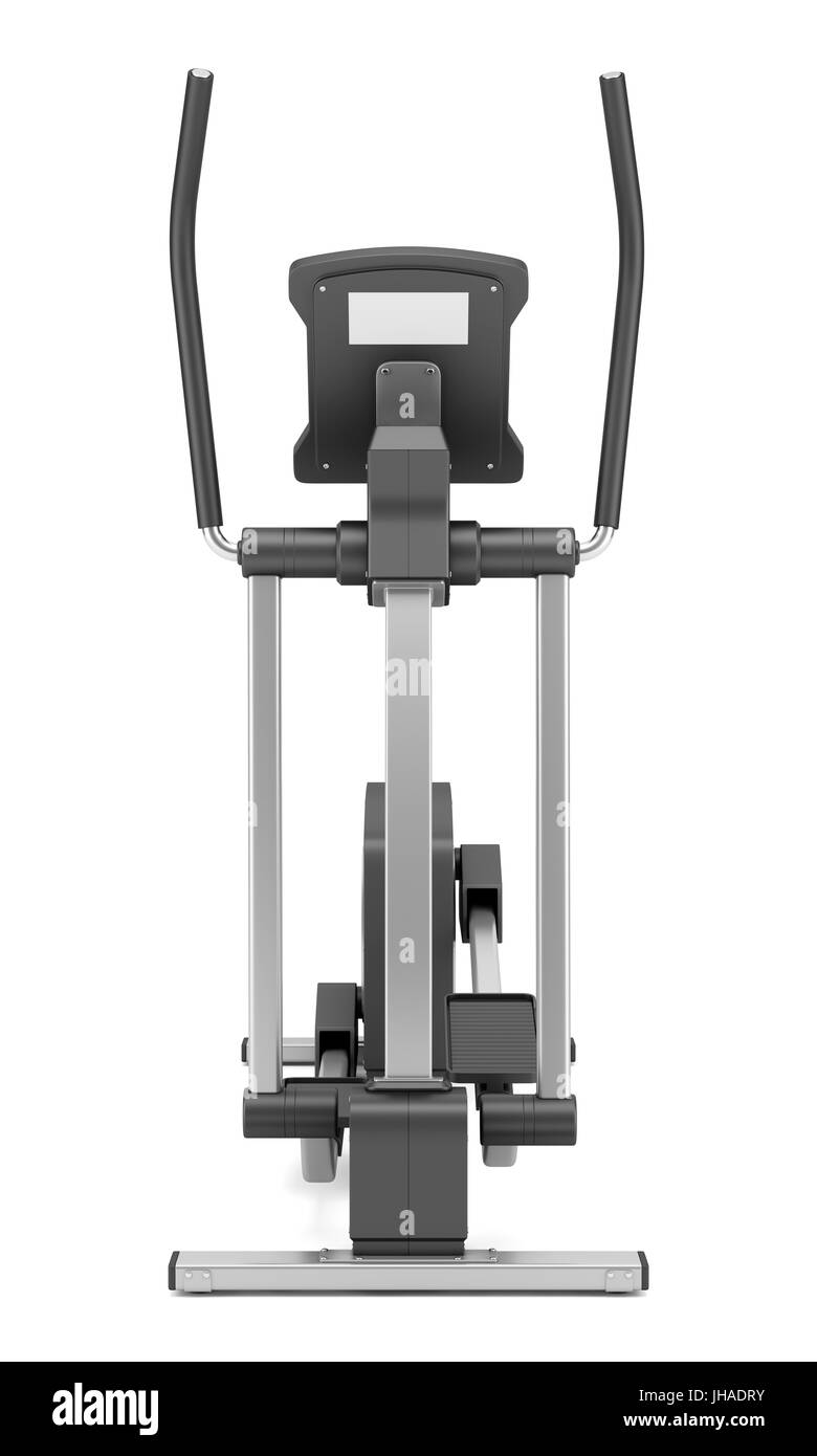 elliptical cross trainer isolated on white background Stock Photo Alamy
