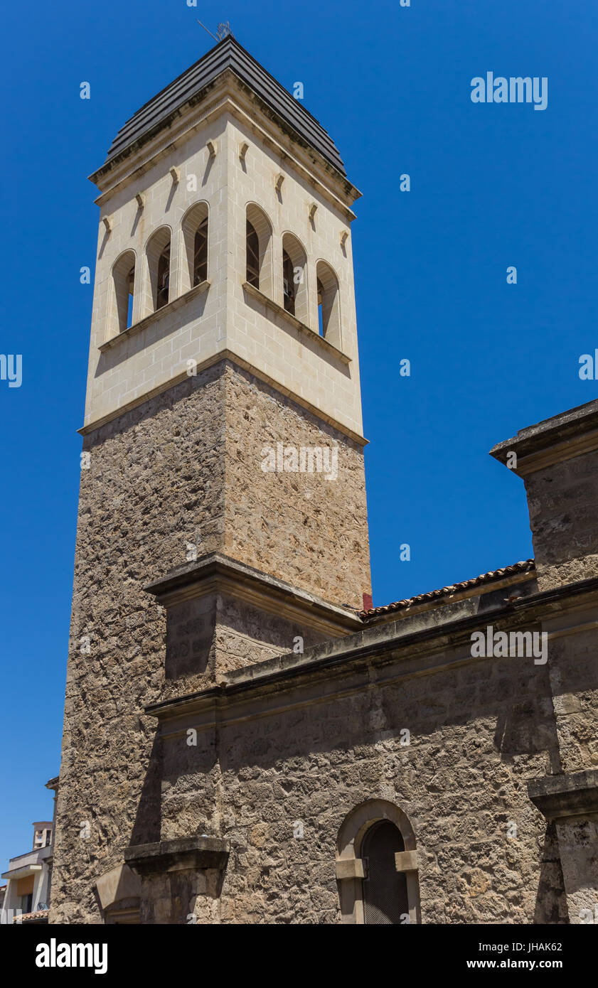 Tower of the San Vicente Ferrer Church in Alcoy, Spain Stock Photo