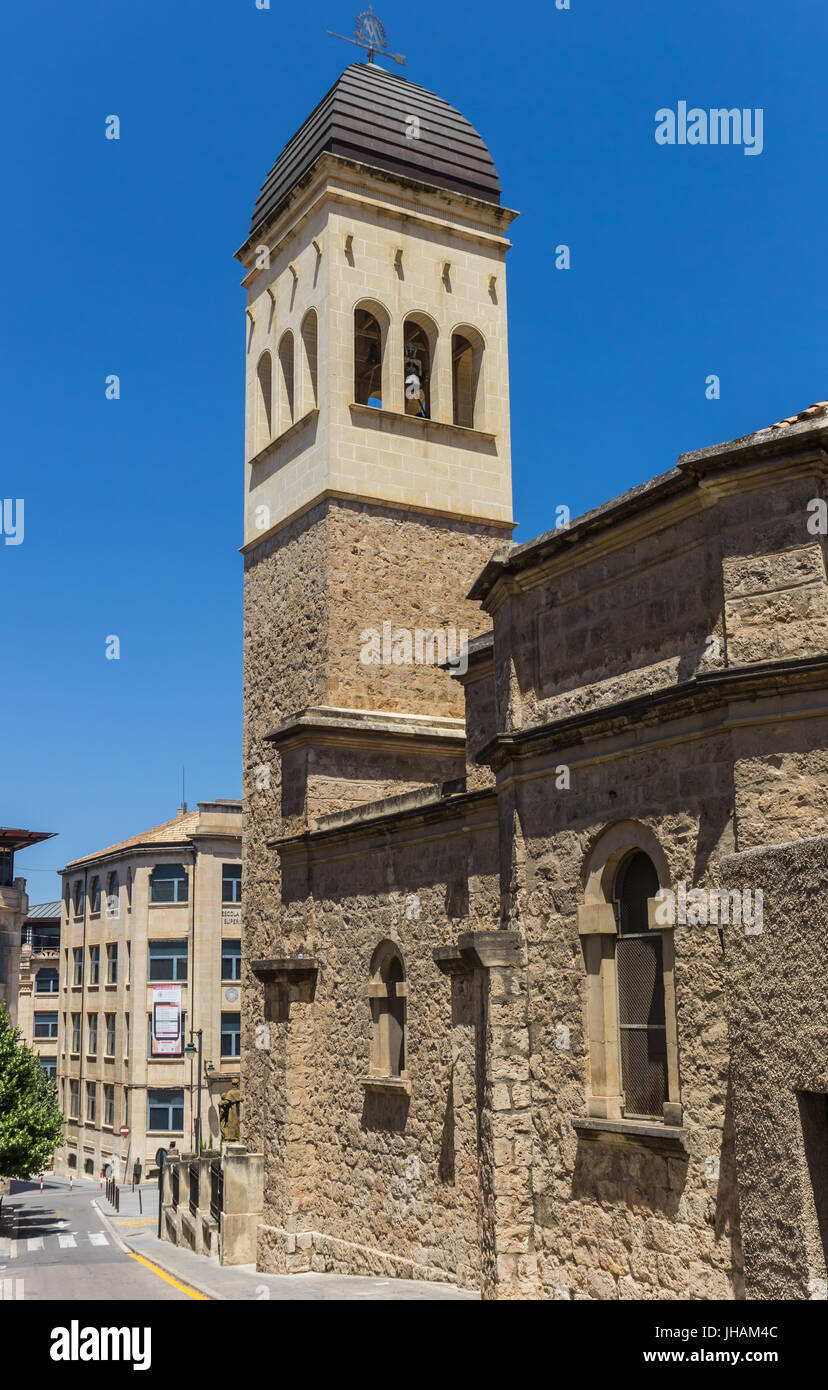 San Vicente Ferrer church in the historic center of Alcoy, Spain Stock Photo