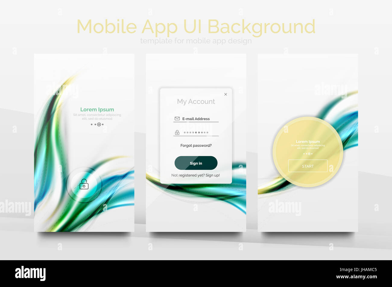 Mobile application interface background, user interface - UI ...