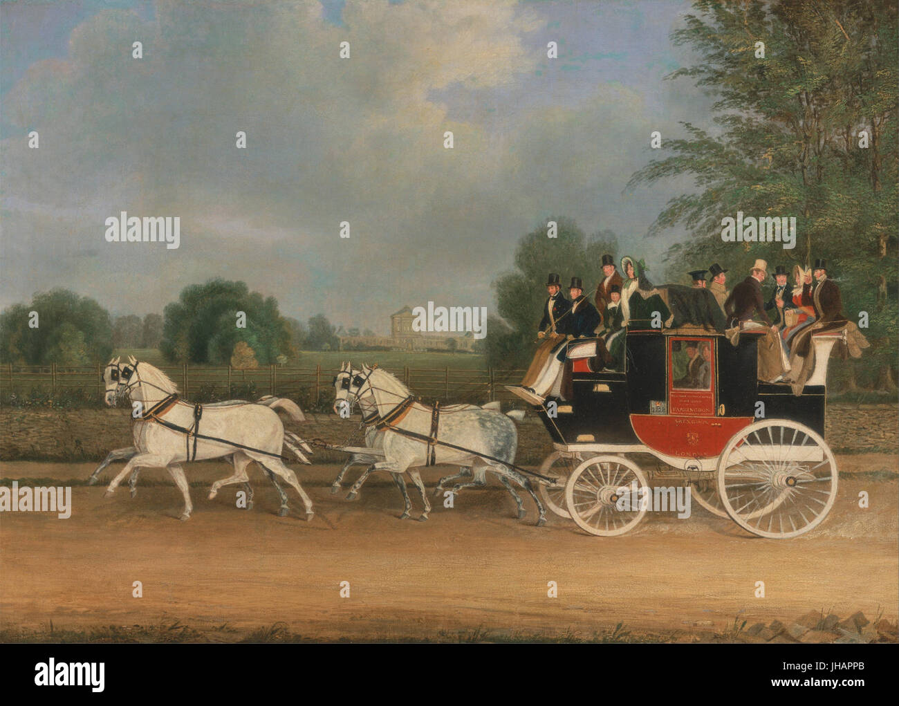 James Pollard The LondonFaringdon Coach passing Buckland House