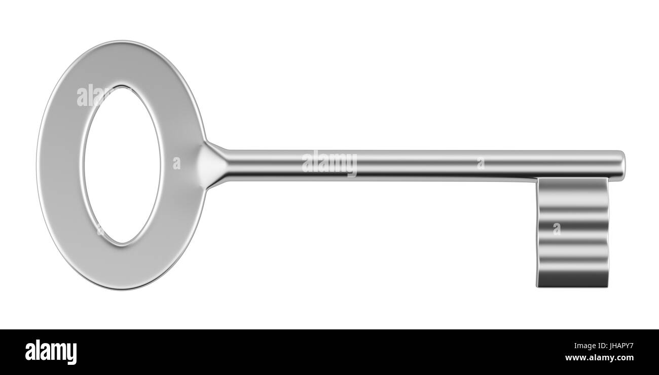 key isolated on white background. 3d illustration Stock Photo - Alamy