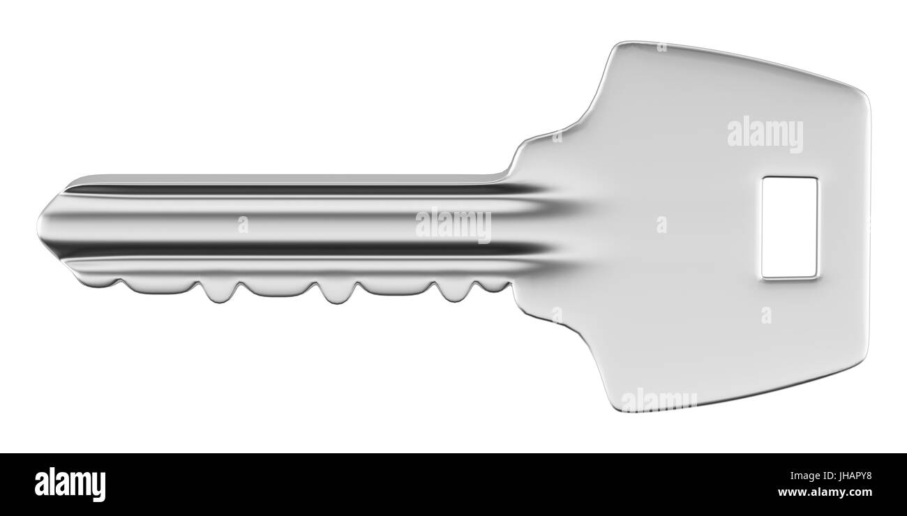 key isolated on white background. 3d illustration Stock Photo - Alamy