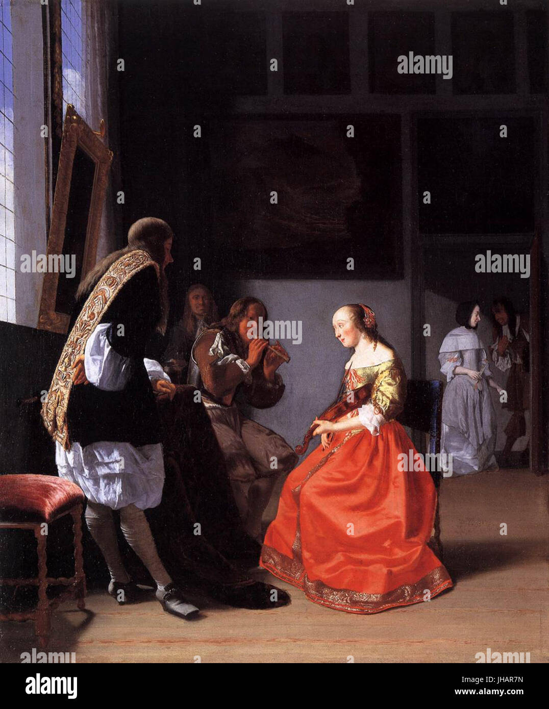 Jacob Ochtervelt - Musical Company in an Interior - WGA16621 Stock ...