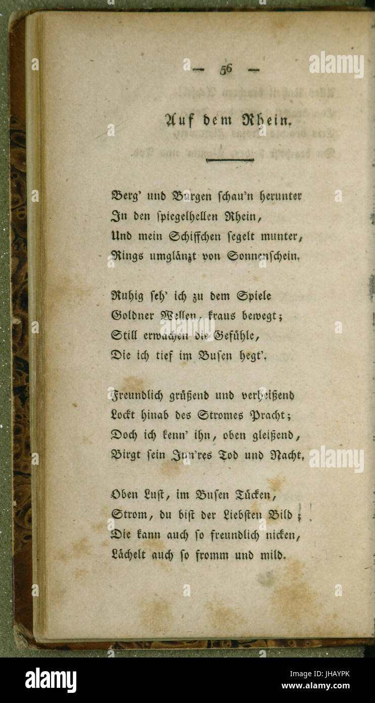 Heine Gedichte 1822 056 Stock Photo - Alamy