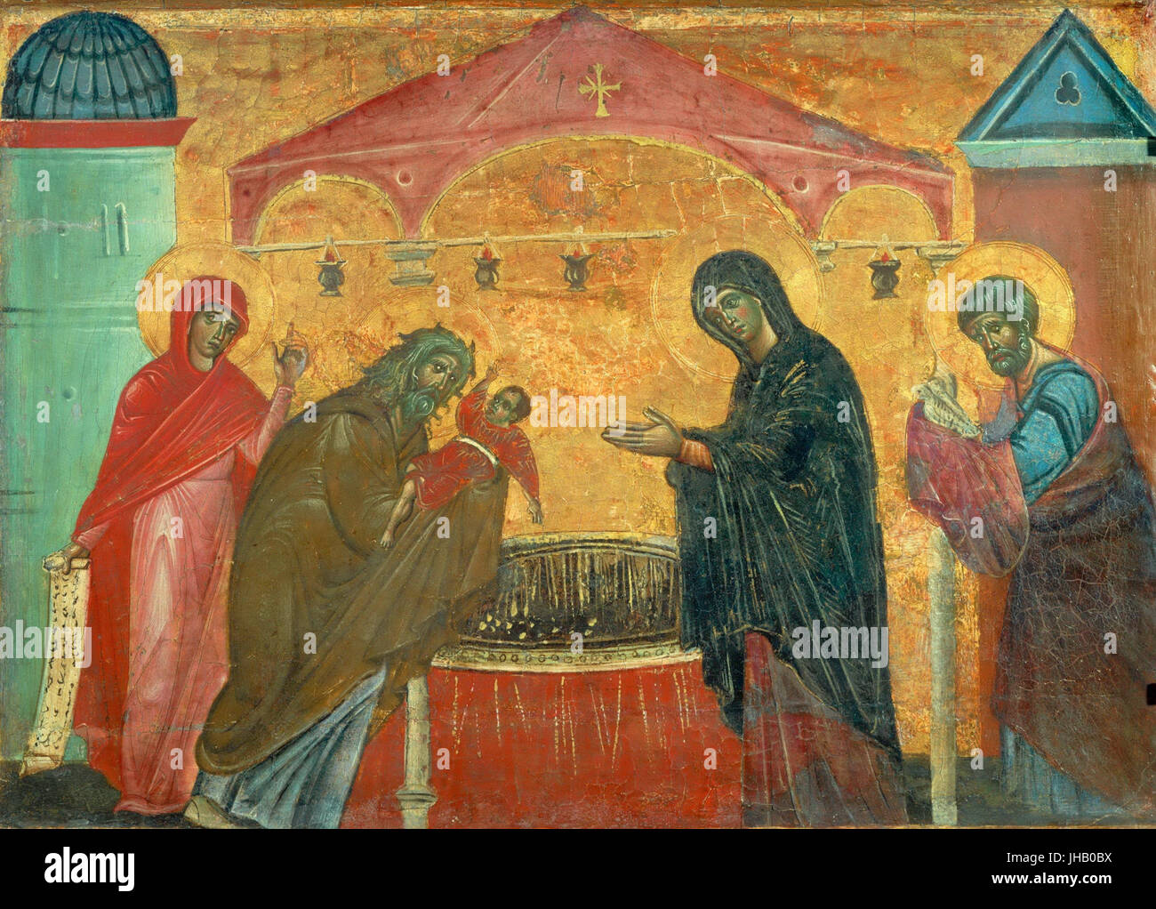 Guido Da Siena - Presentation of Jesus at the Temple - WGA10986 Stock Photo