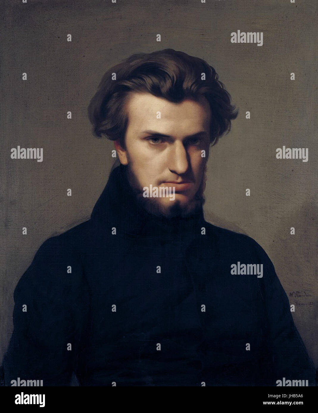 Hippolyte Flandrin Ambroise Thomas 1834 Stock Photo Alamy