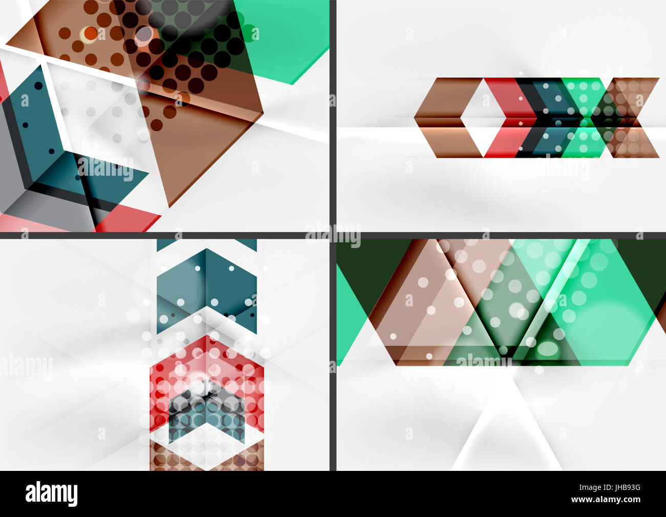 Set of angle and straight lines design abstract backgrounds. Geometric ...