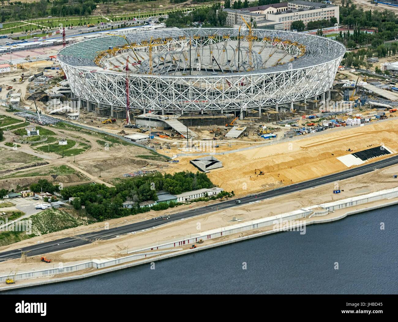 Russia. Volgograd Oblast. Volgograd city. Volga river. Volgograd Stock
