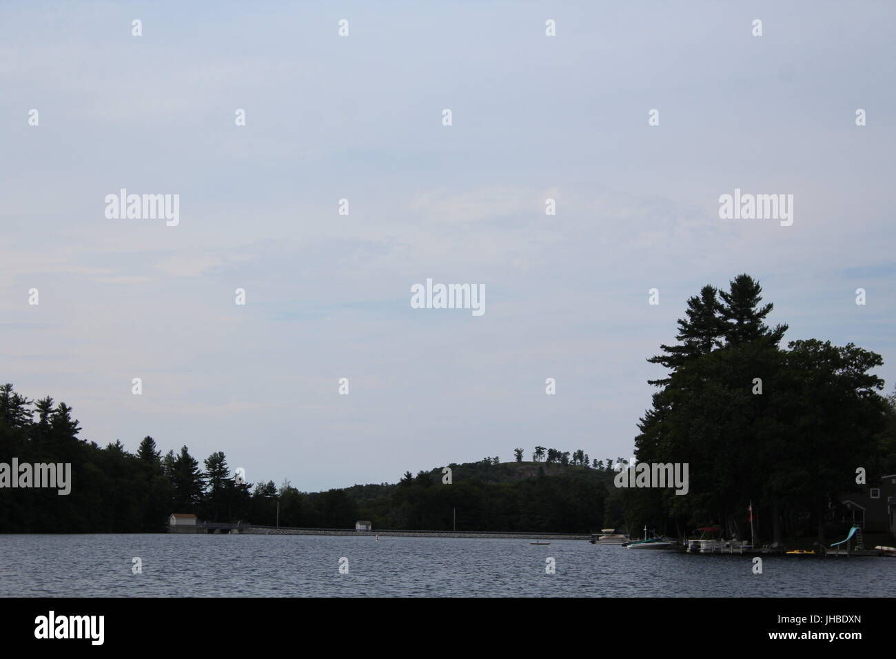 Days on the Lake, Otis Reservoir, MA Stock Photo Alamy
