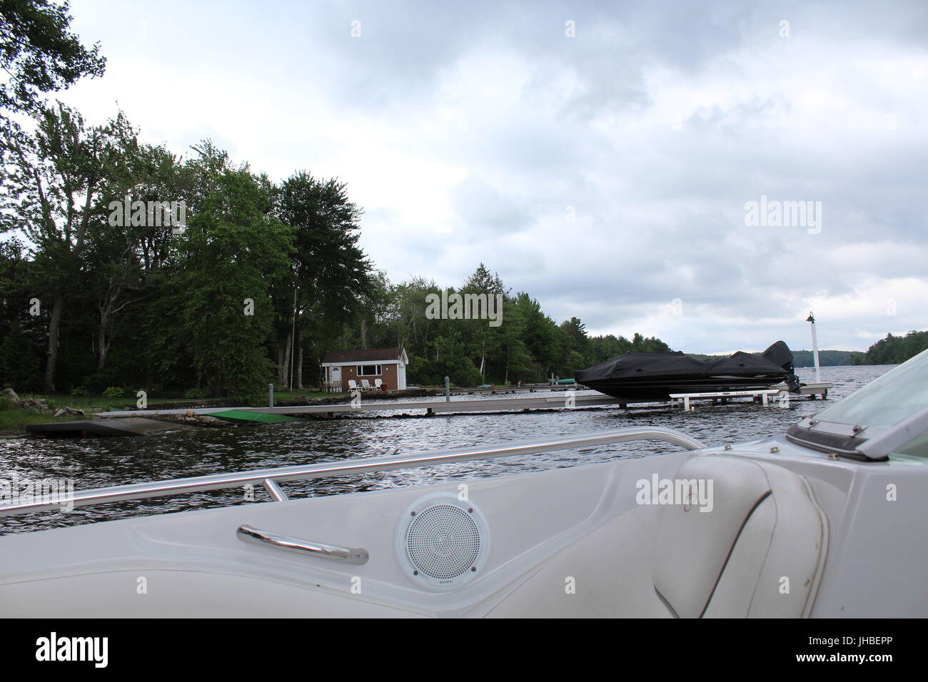 Days on the Lake, Otis Reservoir, MA Stock Photo Alamy