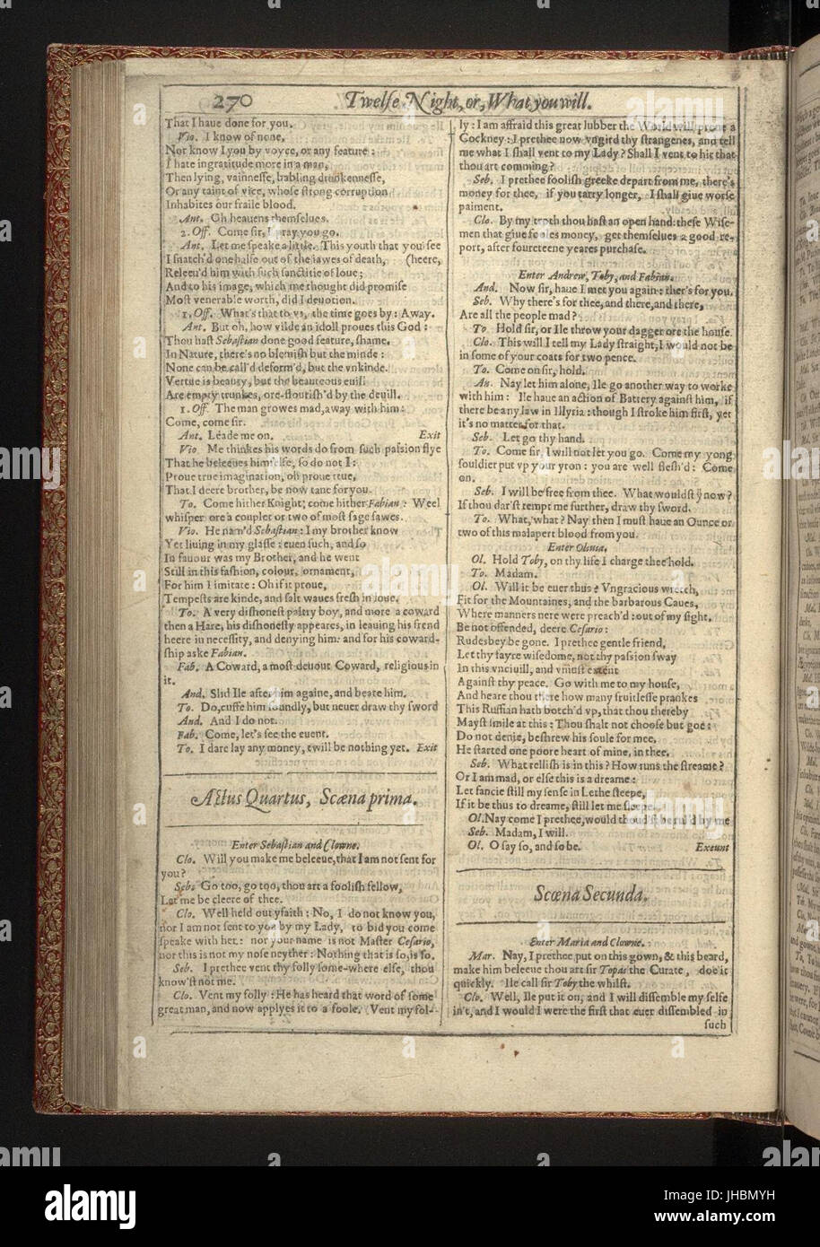 Shakespeare Paper First Folio, Shakespeare - 0288 Stock Photo - Alamy