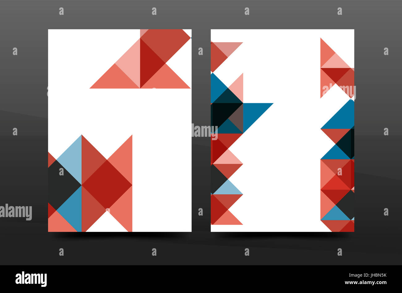 Colorful geometry design annual report a4 cover brochure template ...