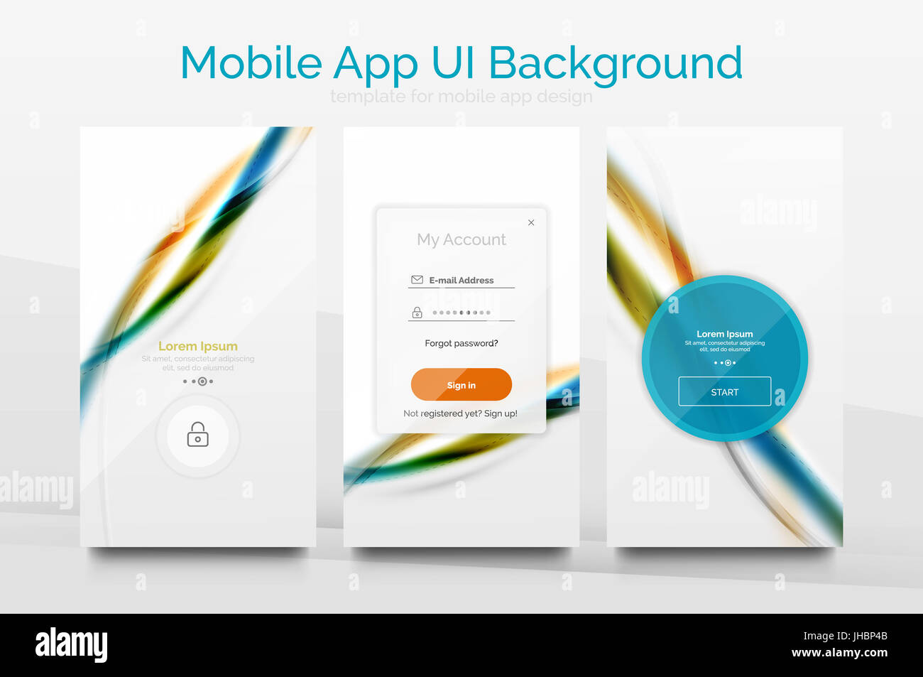 Mobile application interface background, user interface - UI ...