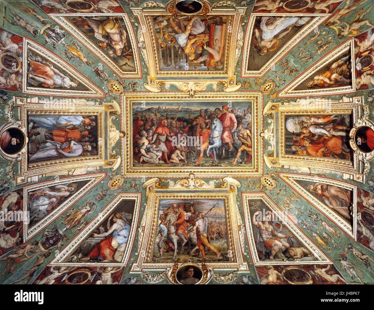 Giorgio vasaris frescoes hi-res stock photography and images - Alamy